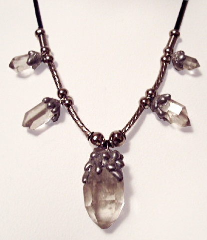 quartz crystal necklace